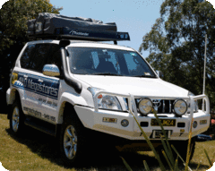 TJM OUTBACK BULL BAR BLACK STEEL FOR TOYOTA PRADO 120 SERIES (IN STORE PICK-UP ONLY)