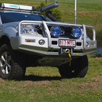 TJM OUTBACK BULL BAR BLACK STEEL FOR NISSAN NAVARA D40 02/10-05/15 SPANISH BUILT & NISSAN PATHFINDER R51 03/10-09/13 (IN STORE PICK-UP ONLY)