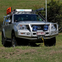 TJM OUTBACK BULL BAR BLACK STEEL FOR NISSAN NAVARA D40 02/10-05/15 SPANISH BUILT & NISSAN PATHFINDER R51 03/10-09/13 (IN STORE PICK-UP ONLY)