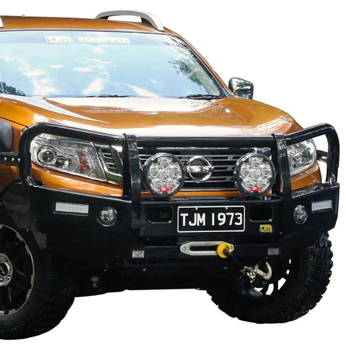 TJM OUTBACK BULL BAR BLACK STEEL FOR NISSAN NAVARA NP300 08/15-11/20 (IN STORE PICK-UP ONLY)