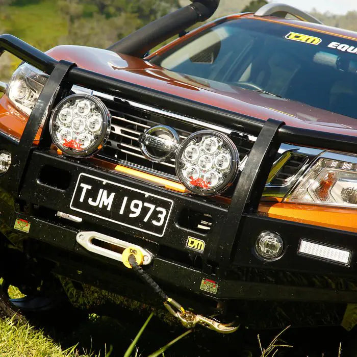 TJM OUTBACK BULL BAR BLACK STEEL FOR NISSAN NAVARA NP300 08/15-11/20 (IN STORE PICK-UP ONLY)