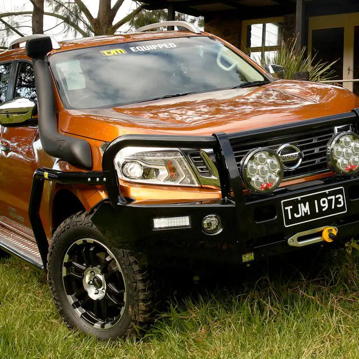 TJM OUTBACK BULL BAR BLACK STEEL FOR NISSAN NAVARA NP300 08/15-11/20 (IN STORE PICK-UP ONLY)