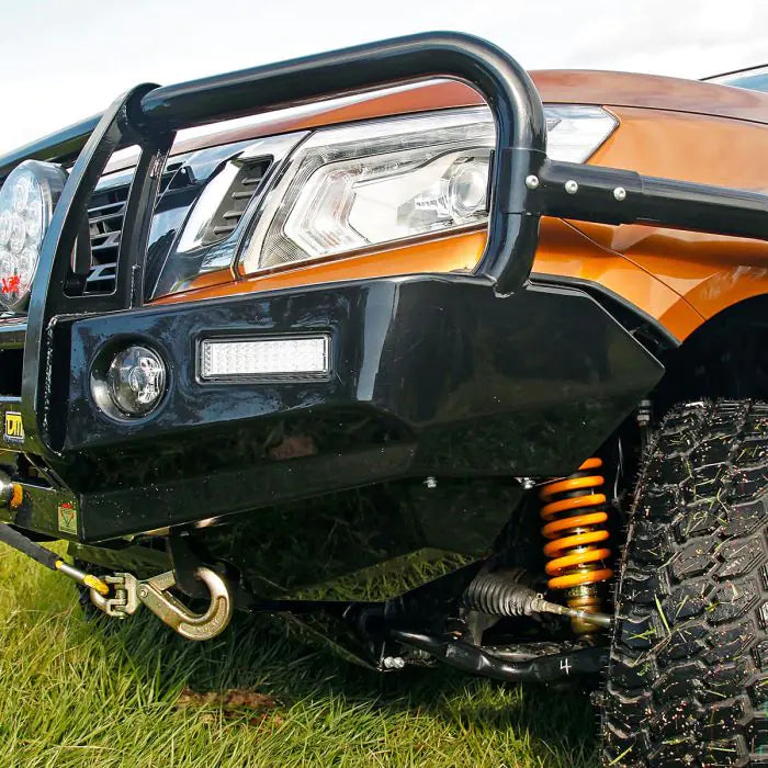 TJM OUTBACK BULL BAR BLACK STEEL FOR NISSAN NAVARA NP300 08/15-11/20 (IN STORE PICK-UP ONLY)