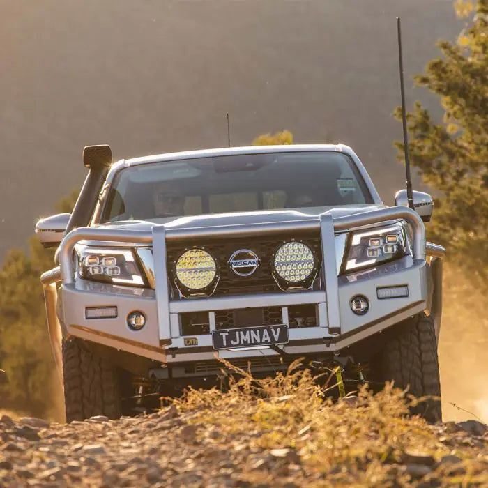 TJM OUTBACK BULL BAR BLACK STEEL FOR NISSAN NAVARA D23 S4 (IN STORE PICK-UP ONLY)
