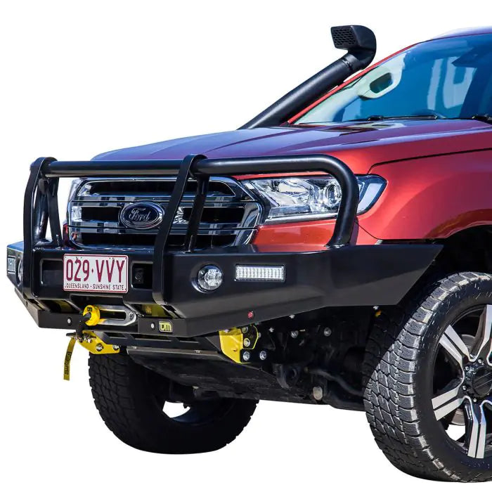 TJM OUTBACK BULL BAR BLACK STEEL FOR FORD EVEREST UA 06/15-06/18/ FORD RANGER PXII 06/15-07/18 (IN STORE PICK-UP ONLY)