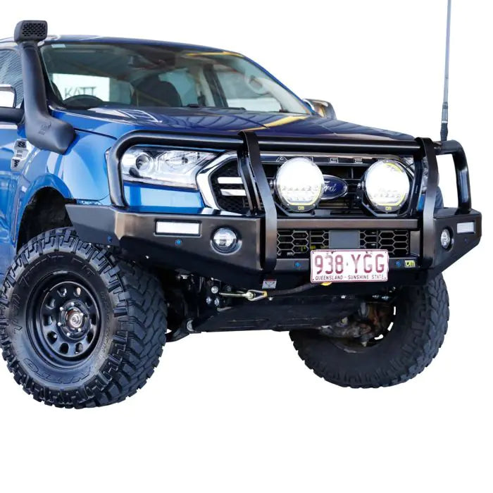 TJM OUTBACK BULL BAR BLACK STEEL FOR FORD EVEREST UAII 07/18-08/22 / FORD RANGER PXIII 08/18-05/22 (IN STORE PICK-UP ONLY)