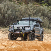 TJM OUTBACK BULL BAR BLACK STEEL FOR FORD EVEREST UAII 07/18-08/22 / FORD RANGER PXIII 08/18-05/22 (IN STORE PICK-UP ONLY)