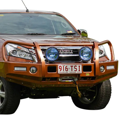 TJM OUTBACK BULL BAR BLACK STEEL FOR ISUZU MU-X RF (IN STORE PICK-UP ONLY)