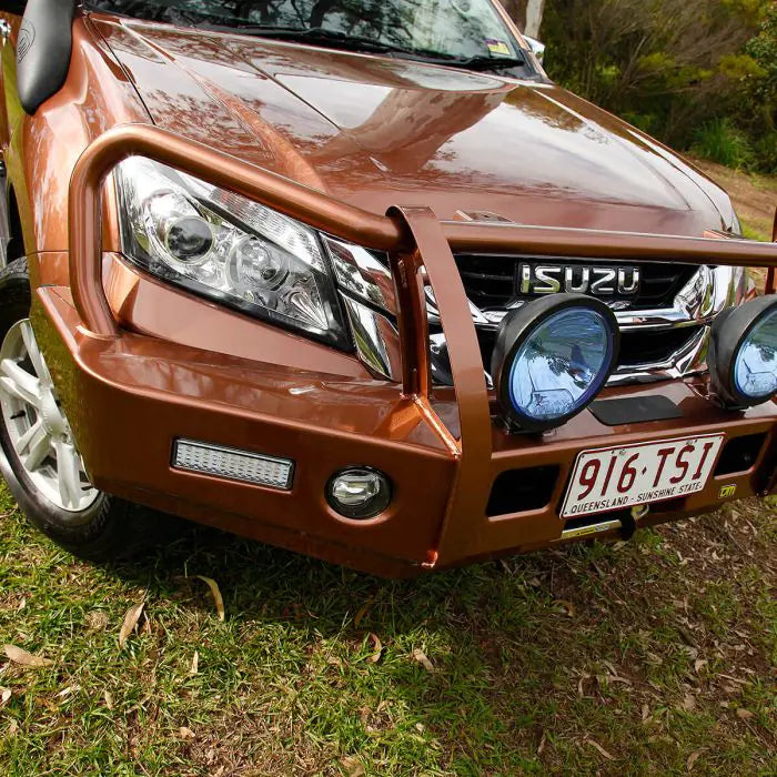 TJM OUTBACK BULL BAR BLACK STEEL FOR ISUZU MU-X RF (IN STORE PICK-UP ONLY)