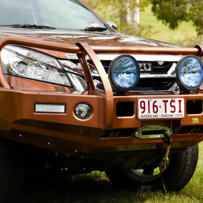 TJM OUTBACK BULL BAR BLACK STEEL FOR ISUZU MU-X RF (IN STORE PICK-UP ONLY)