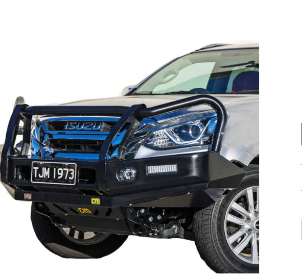 TJM OUTBACK BULL BAR BLACK STEEL FOR ISUZU MU-X RF (IN STORE PICK-UP ONLY)