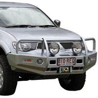 TJM OUTBACK BULL BAR BLACK STEEL FOR MITSUBISHI TRITON (IN STORE PICK-UP ONLY)