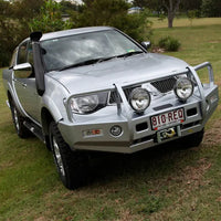 TJM OUTBACK BULL BAR BLACK STEEL FOR MITSUBISHI TRITON (IN STORE PICK-UP ONLY)