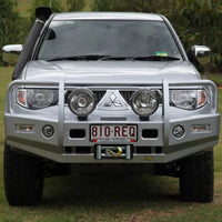 TJM OUTBACK BULL BAR BLACK STEEL FOR MITSUBISHI TRITON (IN STORE PICK-UP ONLY)