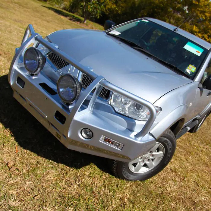 TJM OUTBACK BULL BAR BLACK STEEL FOR MITSUBISHI CHALLENGER  (IN STORE PICK-UP ONLY)