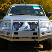 TJM OUTBACK BULL BAR BLACK STEEL FOR MITSUBISHI CHALLENGER (IN STORE PICK-UP ONLY)