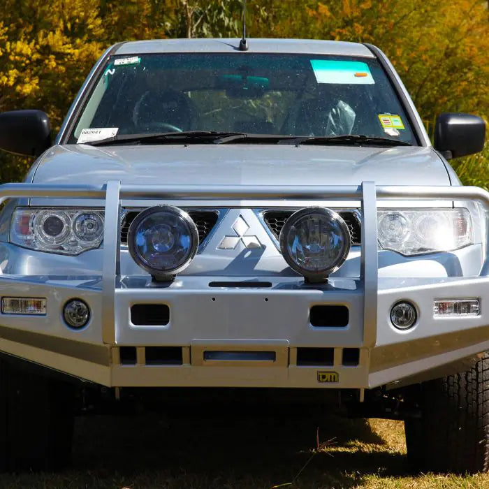 TJM OUTBACK BULL BAR BLACK STEEL FOR MITSUBISHI CHALLENGER  (IN STORE PICK-UP ONLY)