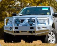 TJM OUTBACK BULL BAR BLACK STEEL FOR MITSUBISHI CHALLENGER (IN STORE PICK-UP ONLY)