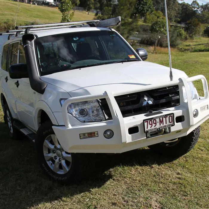 TJM OUTBACK BULL BAR BLACK STEEL FOR MITSUBISHI PAJERO NS-NT/ MITSUBISHI PAJERO NW (IN STORE PICK-UP ONLY)