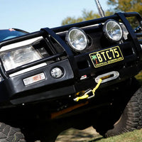 TJM OUTBACK BULL BAR BLACK STEEL FOR TOYOTA LANDCRUISER WAGON 105 SERIES (IN STORE PICK-UP ONLY)