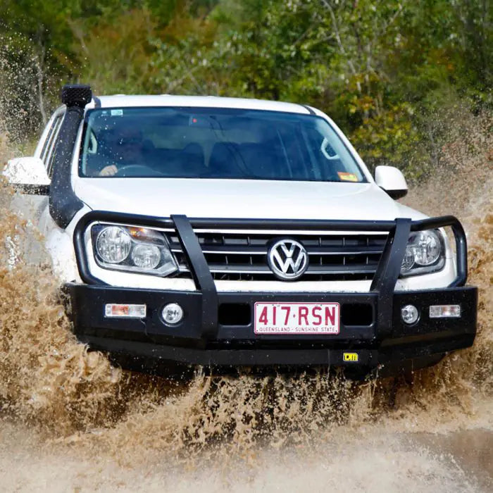 TJM OUTBACK BULL BAR BLACK STEEL FOR VOLKSWAGEN AMAROK 2H 02/11-10/16  (IN STORE PICK-UP ONLY)