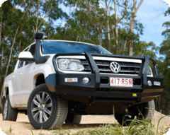 TJM OUTBACK BULL BAR BLACK STEEL FOR VOLKSWAGEN AMAROK 2H 02/11-10/16 (IN STORE PICK-UP ONLY)
