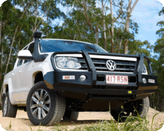 TJM OUTBACK BULL BAR BLACK STEEL FOR VOLKSWAGEN AMAROK 2H 02/11-10/16  (IN STORE PICK-UP ONLY)