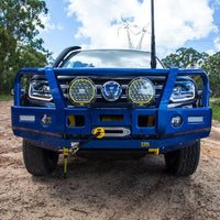 TJM OUTBACK BULL BAR BLACK STEEL FOR VOLKSWAGEN AMAROK 2H MY17+ 11/16-04/23 4DR P/UP (IN STORE PICK-UP ONLY)
