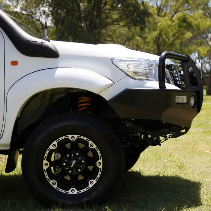 TJM OUTBACK BULL BAR BLACK STEEL FOR TOYOTA HILUX 7TH GEN 08/11-08/15 (IN STORE PICK-UP ONLY)