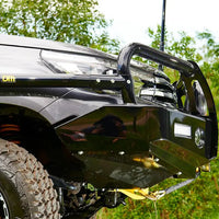 TJM OUTBACK BULL BAR BLACK STEEL FOR TOYOTA HILUX 8TH GEN 09/15-07/18/TOYOTA FORTUNER GUN156R 10/15-08/20 (IN STORE PICK-UP ONLY)