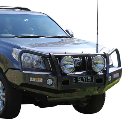 TJM OUTBACK BULL BAR BLACK STEEL FOR TOYOTA PRADO 150 SERIES (IN STORE PICK-UP ONLY)