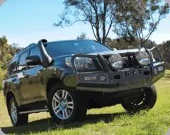 TJM OUTBACK BULL BAR BLACK STEEL FOR TOYOTA PRADO 150 SERIES (IN STORE PICK-UP ONLY)