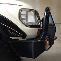 TJM OUTBACK BULL BAR STEEL BLACK FOR TOYOTA LANDCRUISER WAGON 80 SERIES 01/90-12/97 (IN STORE PICK UP ONLY)