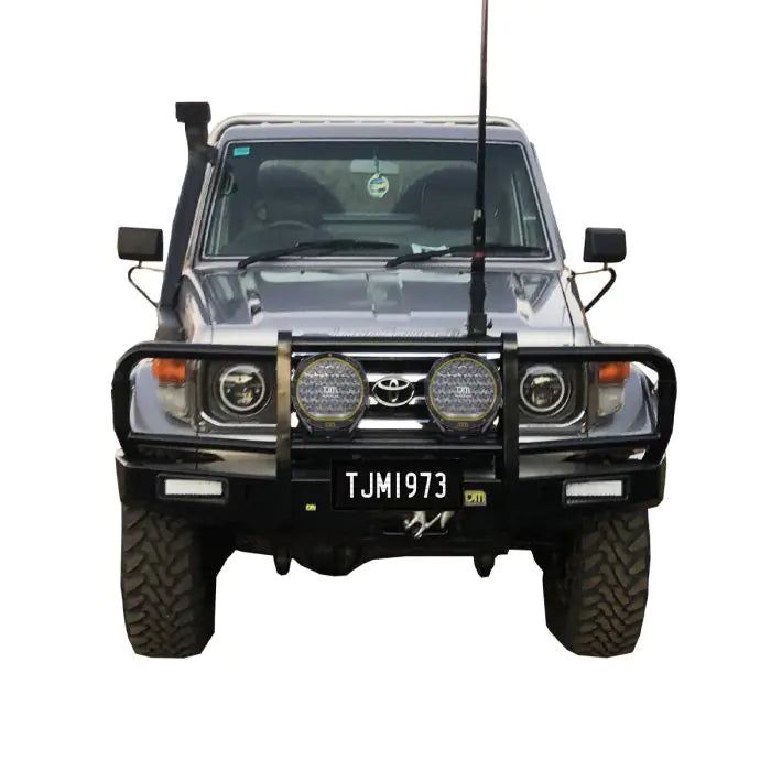 TJM OUTBACK BULL BAR STEEL BLACK FOR TOYOTA LANDCRUISER COMMERCIAL  (IN STORE PICK UP ONLY)