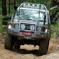 TJM OUTBACK BULL BAR STEEL BLACK FOR TOYOTA LANDCRUISER COMMERCIAL (IN STORE PICK UP ONLY)