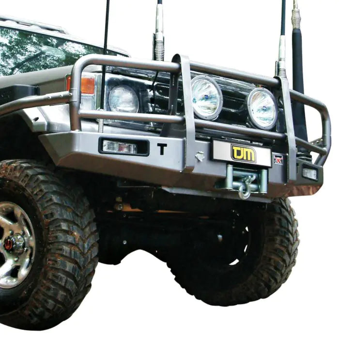 TJM OUTBACK BULL BAR STEEL BLACK FOR TOYOTA LANDCRUISER COMMERCIAL  (IN STORE PICK UP ONLY)