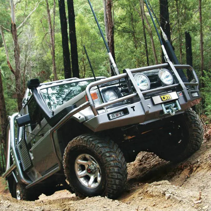 TJM OUTBACK BULL BAR STEEL BLACK FOR TOYOTA LANDCRUISER COMMERCIAL  (IN STORE PICK UP ONLY)