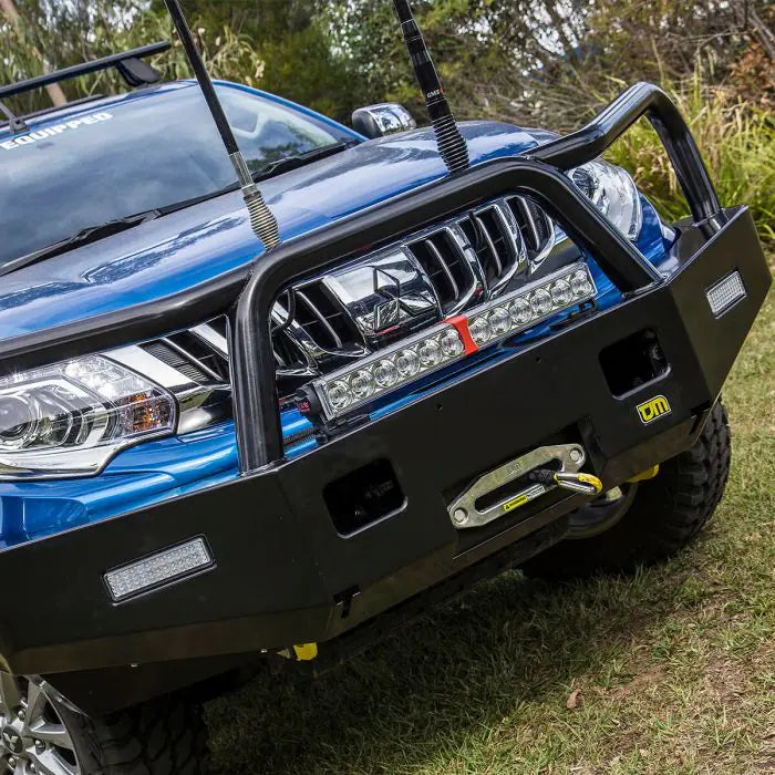 TJM TRADESMAN BULL BAR BLACK STEEL FOR  MITSUBISHI TRITON MQ (IN STORE PICK-UP ONLY)