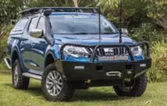TJM TRADESMAN BULL BAR BLACK STEEL FOR MITSUBISHI TRITON MQ (IN STORE PICK-UP ONLY)