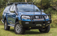 TJM TRADESMAN BULL BAR BLACK STEEL FOR MITSUBISHI TRITON MQ (IN STORE PICK-UP ONLY)