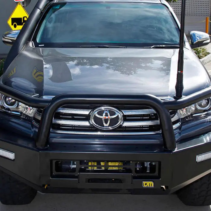 TJM TRADESMAN BULL BAR BLACK STEEL FOR TOYOTA HILUX 8TH GEN (IN STORE PICK-UP ONLY)