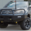 TJM TRADESMAN BULL BAR BLACK STEEL FOR TOYOTA HILUX 8th GEN (IN STORE PICK-UP ONLY)