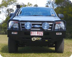 TJM TRADESMAN BULL BAR BLACK STEEL FOR  FORD RANGER (IN STORE PICK-UP ONLY)