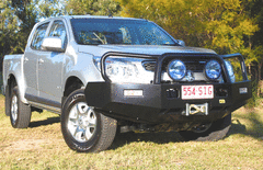 TJM TRADESMAN BULL BAR BLACK STEEL FOR HOLDEN COLORADO RG (IN STORE PICK-UP ONLY)