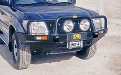 TJM BULL BAR T15 BLACK STEEL FOR TOYOTA PRADO 90 SERIES 06/96-02/03(IN STORE PICK UP ONLY)