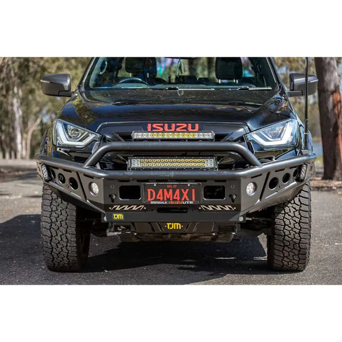 TJM CHASER BULL BAR BLACK STEEL FOR  ISUZU D-MAX RG/ISUZU MU-X UJ(IN STORE PICK UP ONLY)