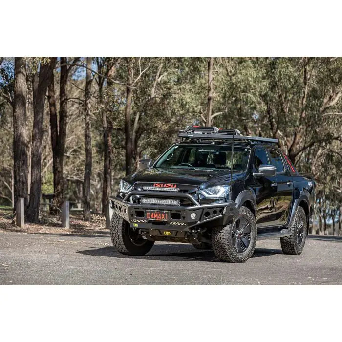 TJM CHASER BULL BAR BLACK STEEL FOR HOLDEN COLORADO RG /HOLDEN TRAILBLAZER RG 07/16-06/20 WAGON(IN STORE PICK UP ONLY)