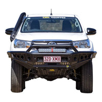 TJM CHASER BULL BAR BLACK STEEL FOR TOYOTA HILUX 8TH GEN(IN STORE PICK UP ONLY)
