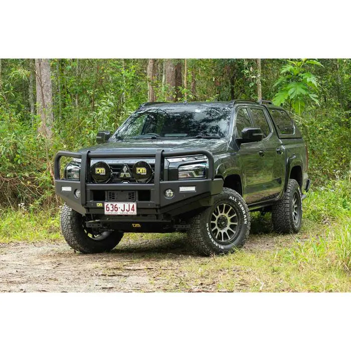 TJM OUTBACK BULL BAR BLACK STEEL FOR MITSUBISHI TRITON MV 03/24-ON (IN STORE PICK UP ONLY)