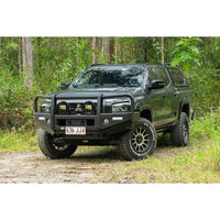 TJM OUTBACK BULL BAR BLACK STEEL FOR MITSUBISHI TRITON MV 03/24-ON (IN STORE PICK UP ONLY)
